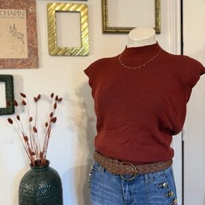 Worthington Terracotta Knit Top